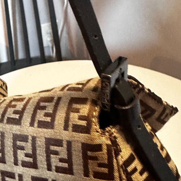 Vintage FENDI Monogram Baguette - Y2K Shoulder Bag - Picture 6 of 16